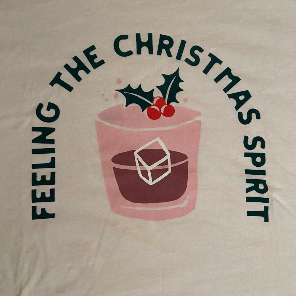 Old Navy NWT/FLAW Christmas Spirit Cocktail Womens 2X Tee